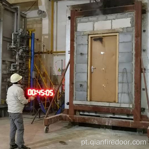 Porta exterior de madeira de aço resistente ao fogo de 90 minutos